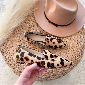 Cole Haan Brie Leopard Print Calf Hair Loafers